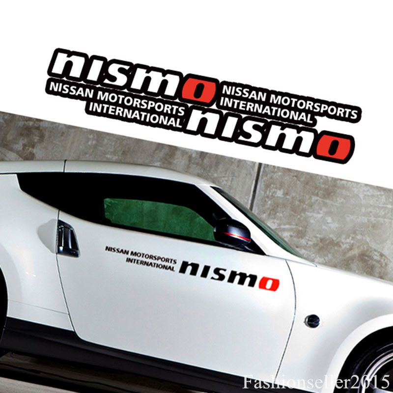 1Pair NISMO Reflective Decal Vinyl Car Sticker Auto Waist Line For